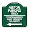 Signmission Bilingual Reserved Parking Visitor Parking Only Estacionamiento Para Visitantes, A-DES-GW-1818-24303 A-DES-GW-1818-24303 - alternate 1
